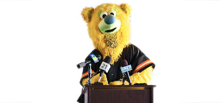public speaking bear